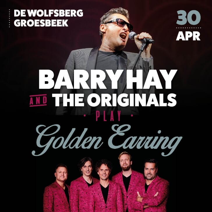 2022 Barry Hay and The Originals play Golden Earring show ad April 30 2022 Groesbeek - De Wolfsberg